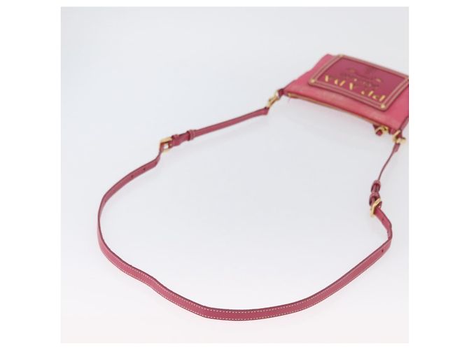 Borsa a Spalla PRADA Nylon Rosa Oro Auth BSZ681 D'oro - vista 7