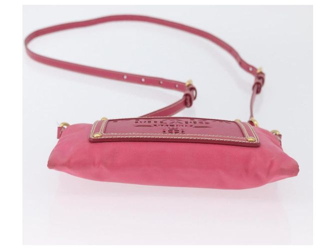 Borsa a Spalla PRADA Nylon Rosa Oro Auth BSZ681 D'oro - vista 9