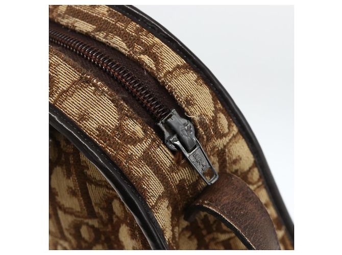 Borsa a tracolla Christian Dior Trotter Canvas Beige Auth BSZ660 - vista 14