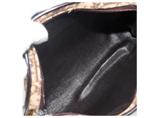 Borsa a tracolla Christian Dior Trotter Canvas Beige Auth BSZ660 - vista 15