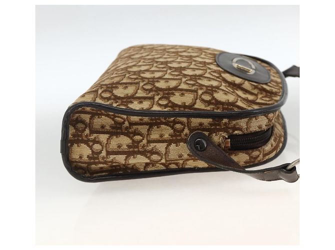 Borsa a tracolla Christian Dior Trotter Canvas Beige Auth BSZ660 - vista 5