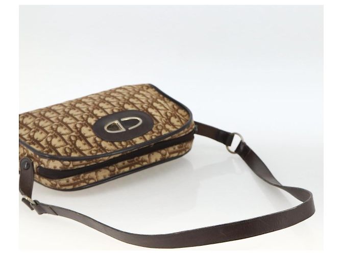 Borsa a tracolla Christian Dior Trotter Canvas Beige Auth BSZ660 - vista 7