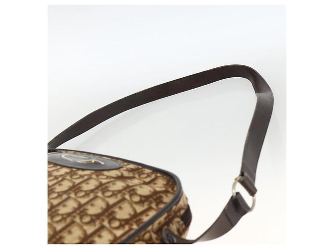 Borsa a tracolla Christian Dior Trotter Canvas Beige Auth BSZ660 - vista 8