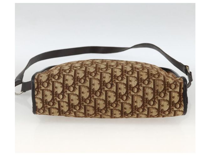 Borsa a tracolla Christian Dior Trotter Canvas Beige Auth BSZ660 - vista 9