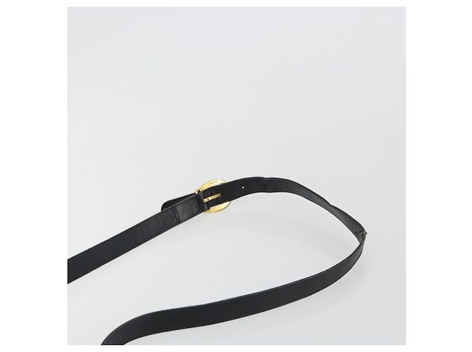 Borsa a Spalla GUCCI Horsebit in Pelle Nera e Oro Auth 186667 Nero D'oro - vista 14