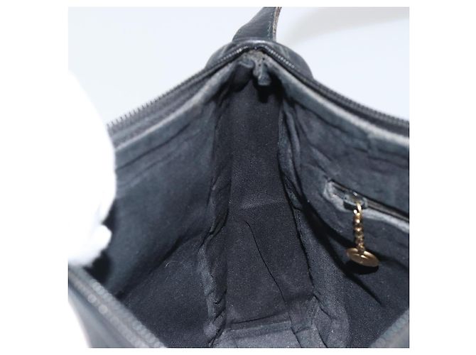 Borsa a Spalla GUCCI Horsebit in Pelle Nera e Oro Auth 186667 Nero D'oro - vista 20