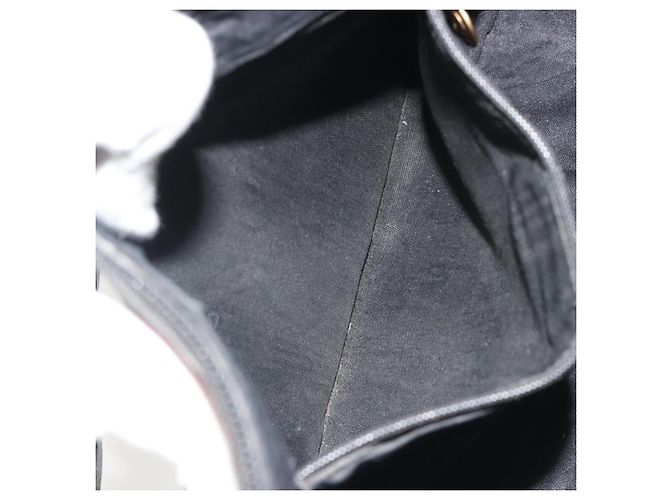 Borsa a Spalla GUCCI Horsebit in Pelle Nera e Oro Auth 186667 Nero D'oro - vista 22