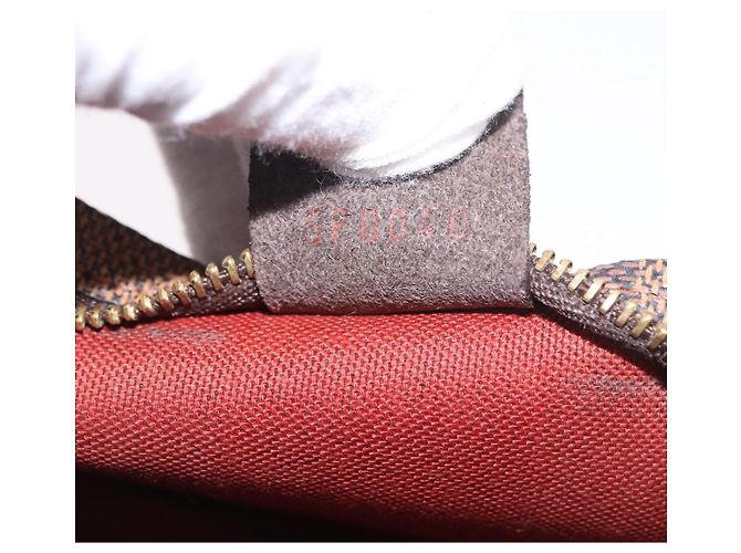 LOUIS VUITTON Damier Ebene Trousse Make Up Pouch N51982 LV Auth ka5177 - vista 12