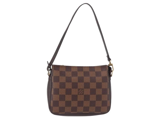 LOUIS VUITTON Damier Ebene Trousse Make Up Pouch N51982 LV Auth ka5177 - vista 13