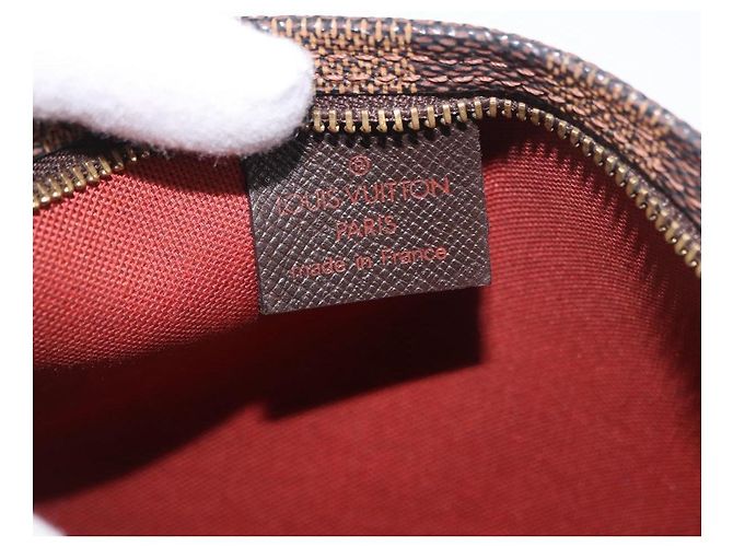 LOUIS VUITTON Damier Ebene Trousse Make Up Pouch N51982 LV Auth ka5177 - vista 18