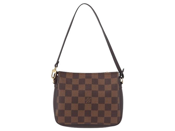 LOUIS VUITTON Damier Ebene Trousse Make Up Pouch N51982 LV Auth ka5177 - vista 2