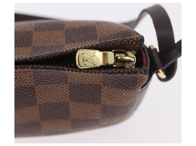 LOUIS VUITTON Damier Ebene Trousse Make Up Pouch N51982 LV Auth ka5177 - vista 9