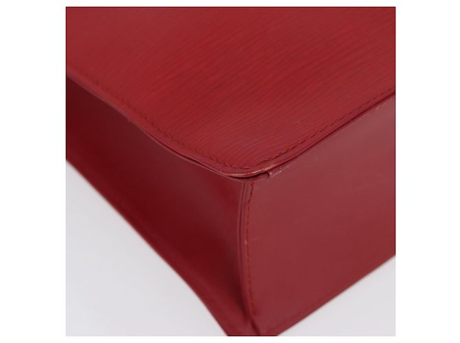 LOUIS VUITTON Borsa Epi Sac Plat Rossa M5274E LV Auth BSZ701A Rosso - vista 10