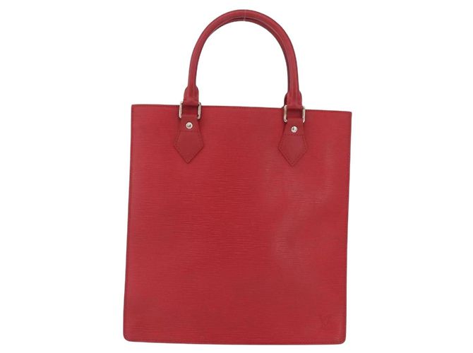LOUIS VUITTON Borsa Epi Sac Plat Rossa M5274E LV Auth BSZ701A Rosso - vista 2