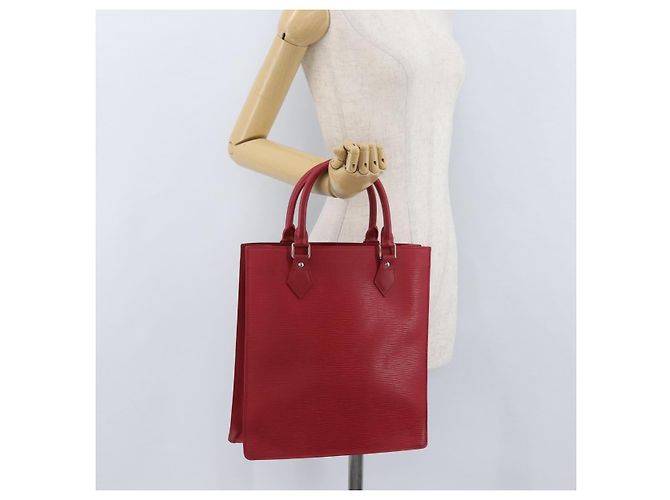 LOUIS VUITTON Borsa Epi Sac Plat Rossa M5274E LV Auth BSZ701A Rosso - vista 20
