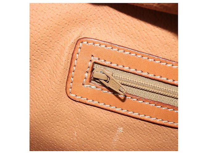 Céline Borsa CELINE Macadam Canvas PVC Pelle Marrone Oro Autentica mr2666 D'oro - vista 22