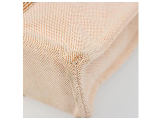 Hermès HERMES Fourre Tout PM Handtasche Canvas Orange Silber Authentisch 186705A - Ansicht 10