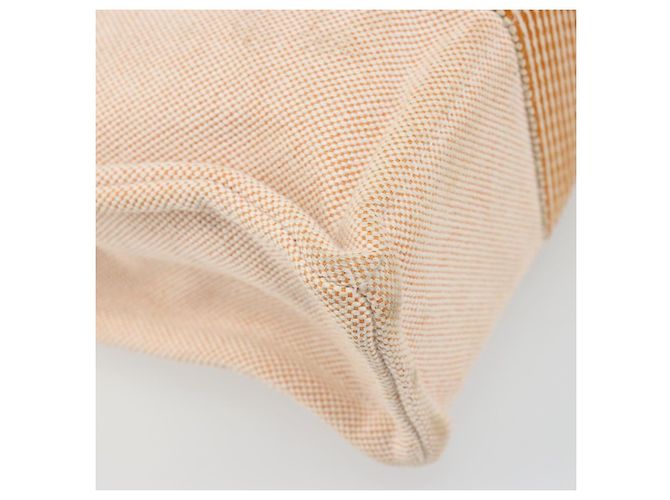 Hermès HERMES Fourre Tout PM Handtasche Canvas Orange Silber Authentisch 186705A - Ansicht 13