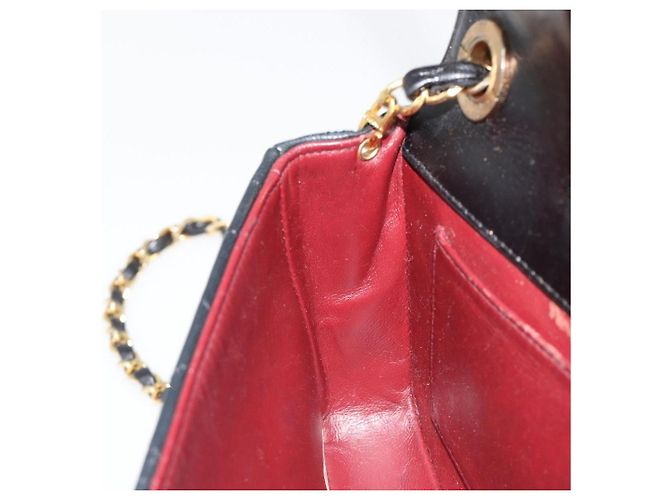 CHANEL Matelasse Bijoux Chain Shoulder Bag Pelle Nera Gold CC Auth hk3824 Nero D'oro - vista 19