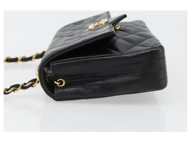 CHANEL Matelasse Bijoux Chain Shoulder Bag Pelle Nera Gold CC Auth hk3824 Nero D'oro - vista 5