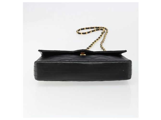 CHANEL Matelasse Bijoux Chain Shoulder Bag Pelle Nera Gold CC Auth hk3824 Nero D'oro - vista 9