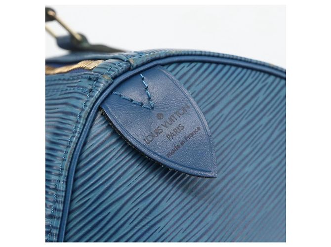 LOUIS VUITTON Borsa Epi Speedy 30 Toledo Blue M43005 LV Auth BSZ702A - vista 14