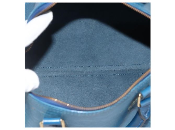 LOUIS VUITTON Borsa Epi Speedy 30 Toledo Blue M43005 LV Auth BSZ702A - vista 16