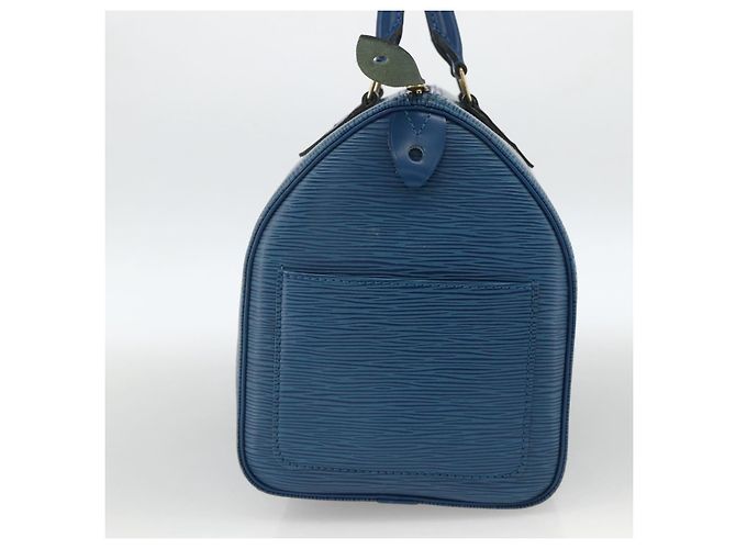 LOUIS VUITTON Borsa Epi Speedy 30 Toledo Blue M43005 LV Auth BSZ702A - vista 5