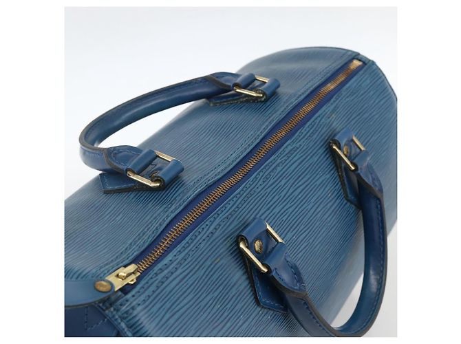 LOUIS VUITTON Borsa Epi Speedy 30 Toledo Blue M43005 LV Auth BSZ702A - vista 6