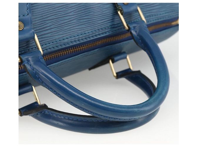 LOUIS VUITTON Borsa Epi Speedy 30 Toledo Blue M43005 LV Auth BSZ702A - vista 7