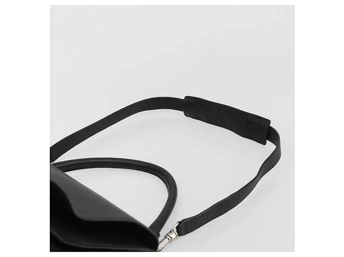 Céline CELINE Borsa Trapeze in pelle e scamosciato nero argento Autentica 186832V - vista 10