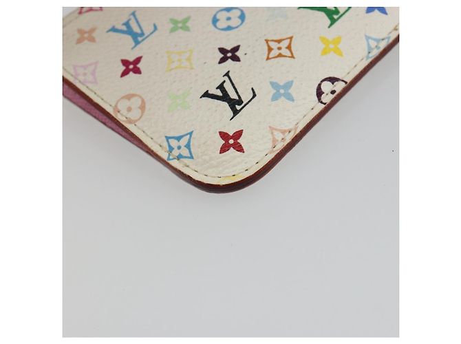 LOUIS VUITTON Multicolor Pochette Cles NM Purse White M93734 LV Auth 190030 - view 14