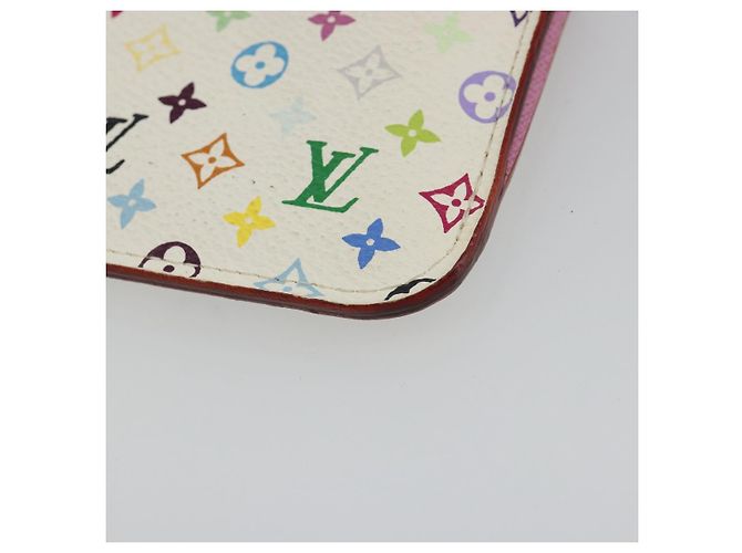 LOUIS VUITTON Multicolor Pochette Cles NM Purse White M93734 LV Auth 190030 - view 15