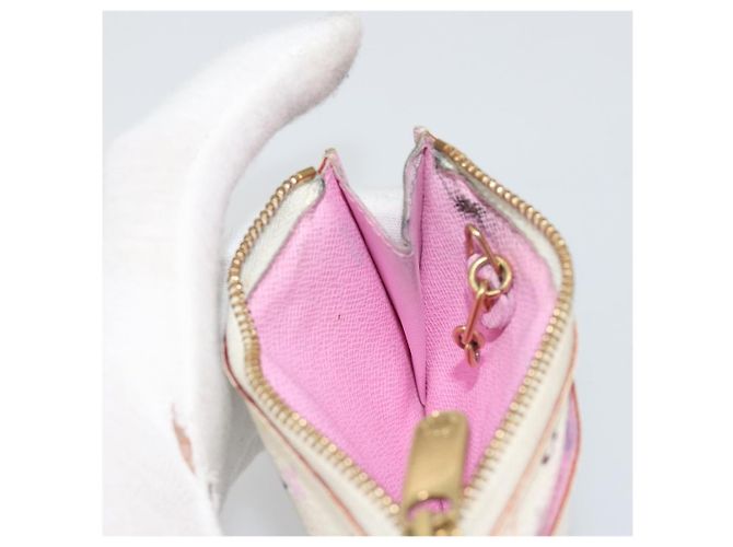 LOUIS VUITTON Multicolor Pochette Cles NM Purse White M93734 LV Auth 190030 - view 19