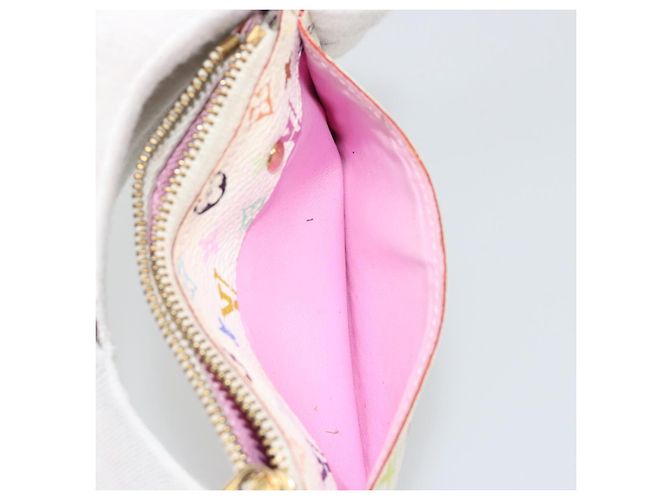 LOUIS VUITTON Multicolor Pochette Cles NM Purse White M93734 LV Auth 190030 - view 20