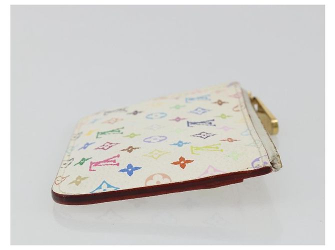 LOUIS VUITTON Multicolor Pochette Cles NM Purse White M93734 LV Auth 190030 - view 3