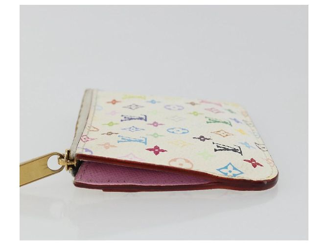 LOUIS VUITTON Multicolor Pochette Cles NM Purse White M93734 LV Auth 190030 - view 4