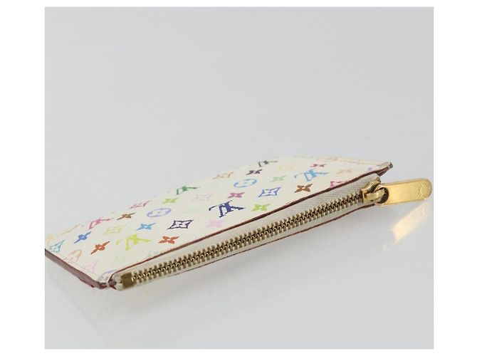 LOUIS VUITTON Multicolor Pochette Cles NM Purse White M93734 LV Auth 190030 - view 5