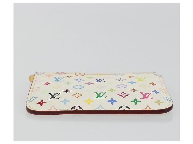 LOUIS VUITTON Multicolor Pochette Cles NM Purse White M93734 LV Auth 190030 - view 6