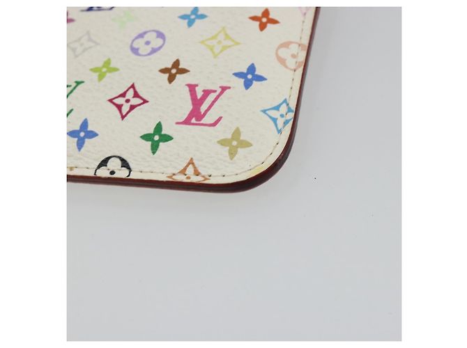 LOUIS VUITTON Multicolor Pochette Cles NM Purse White M93734 LV Auth 190030 - view 7