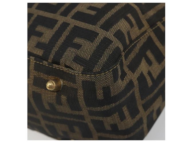 FENDI Zucca Canvas Handtasche Braun Schwarz Authentisch ka2934 - Ansicht 10