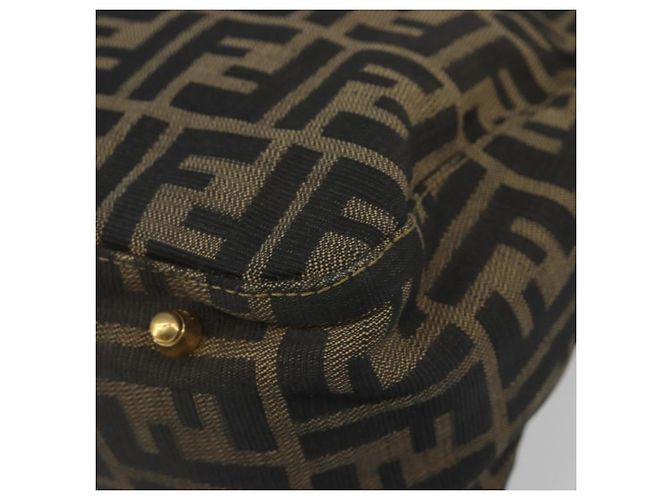 FENDI Zucca Canvas Handtasche Braun Schwarz Authentisch ka2934 - Ansicht 12