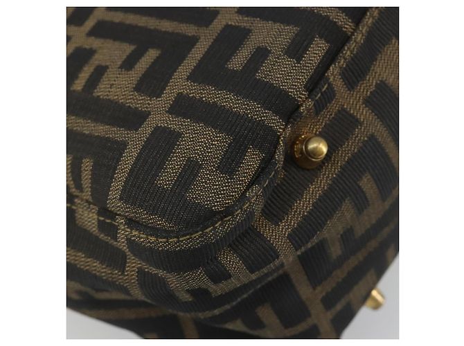 FENDI Zucca Canvas Handtasche Braun Schwarz Authentisch ka2934 - Ansicht 13