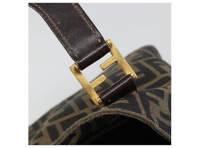 FENDI Zucca Canvas Handtasche Braun Schwarz Authentisch ka2934 - Ansicht 16