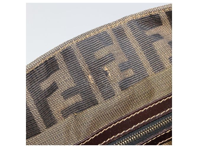 FENDI Zucca Canvas Handtasche Braun Schwarz Authentisch ka2934 - Ansicht 17