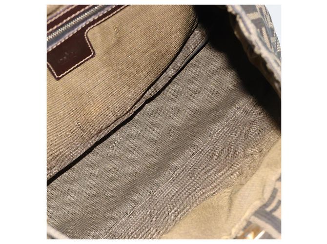 FENDI Zucca Canvas Handtasche Braun Schwarz Authentisch ka2934 - Ansicht 19