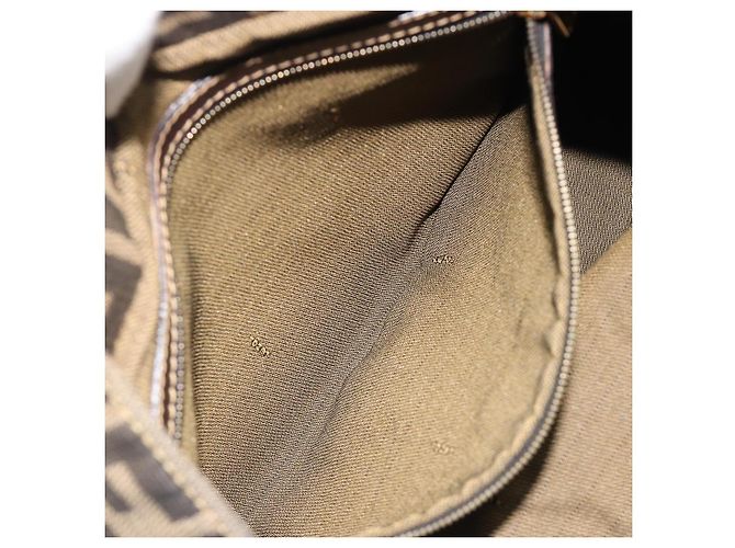 FENDI Zucca Canvas Handtasche Braun Schwarz Authentisch ka2934 - Ansicht 23