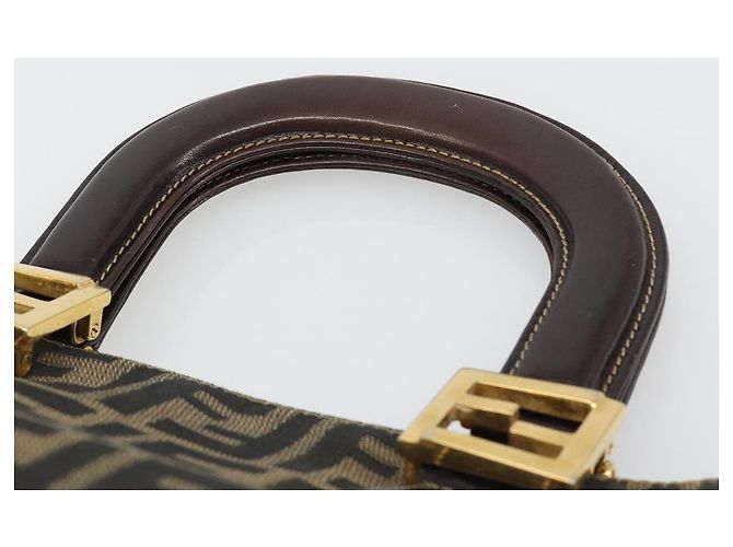 FENDI Zucca Canvas Handtasche Braun Schwarz Authentisch ka2934 - Ansicht 8