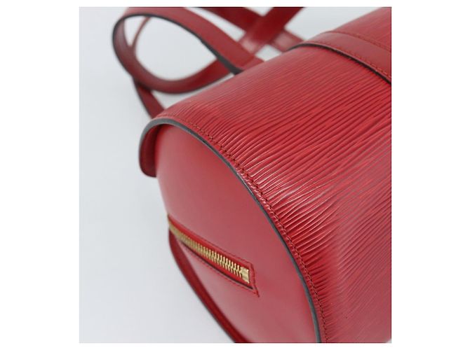 Borsa LOUIS VUITTON Epi Soufflot Rossa M52227 LV Auth mr2144A Rosso - vista 13
