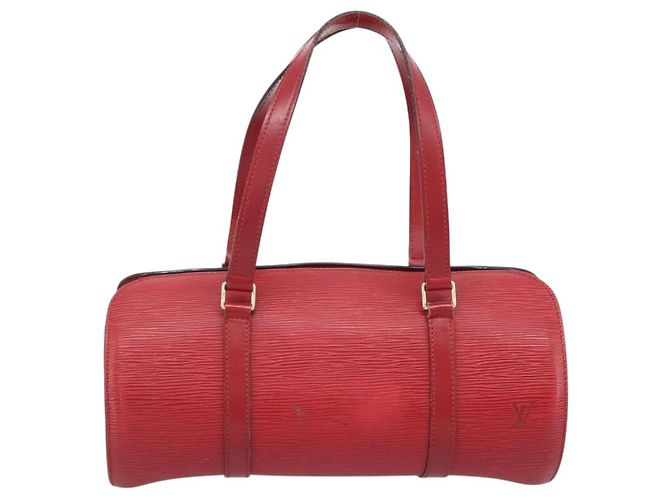 Borsa LOUIS VUITTON Epi Soufflot Rossa M52227 LV Auth mr2144A Rosso - vista 2